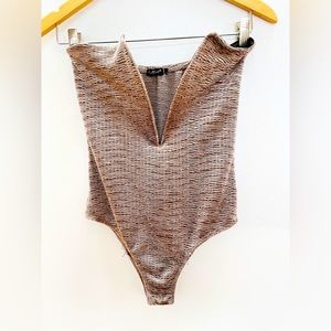 Urban Outfitters Metallic Tope Bodysuit Size Small